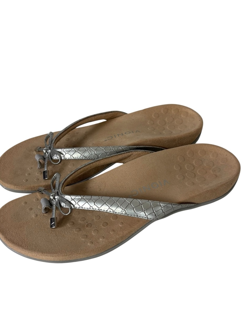 Vionic Bella Sandals Women’s Flip Flops Bow Arch Support US 11 EU 43